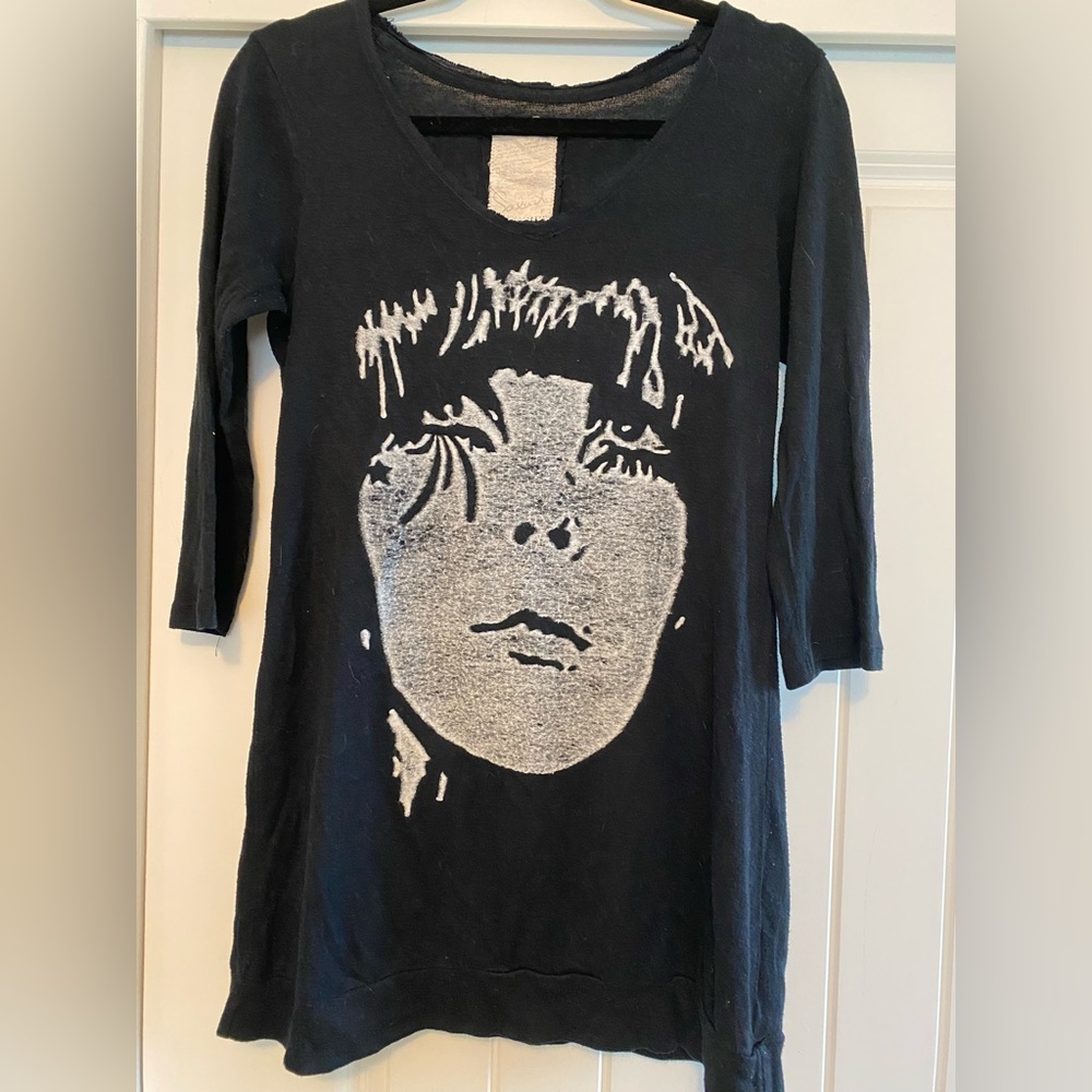 Black Graphic tunic/dress